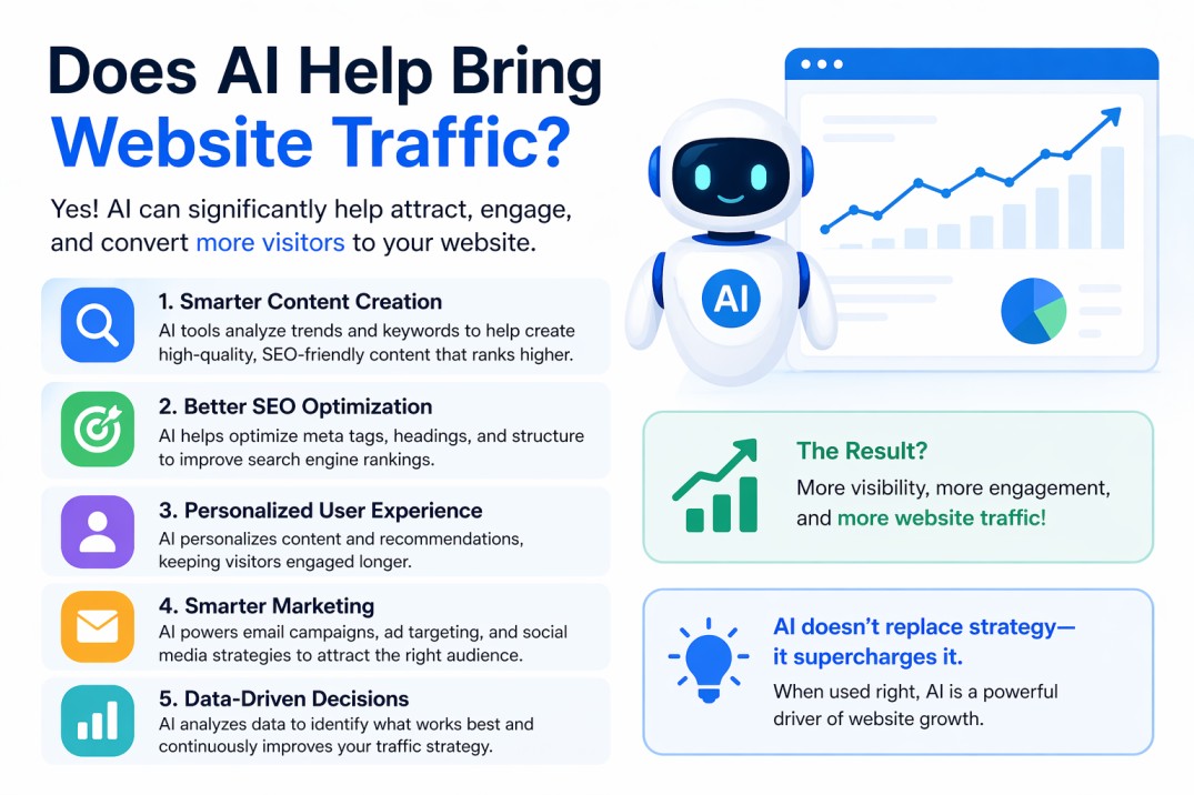 Does AI Help Bring Website Traffic? Unlocking Organic Growth & SEO Power